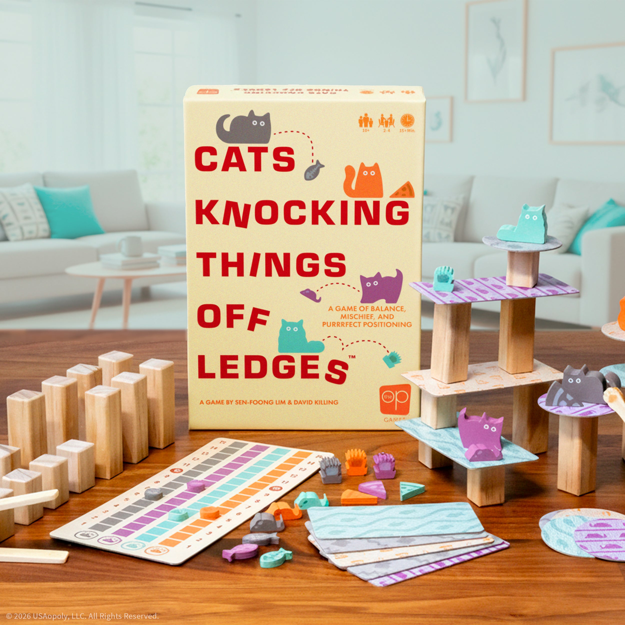 Cats Knocking Things Off Ledges tabletop game