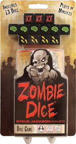 Zombie Dice — tabletop game for sale at Vending Machine Games